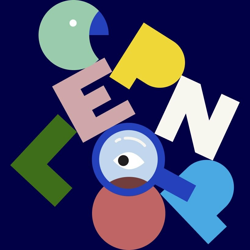 Hero image of different illustrative letters that combined in a playful way writes Open Loop